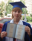ЛИСИЧКА на вручении диплома (1.07.2006)